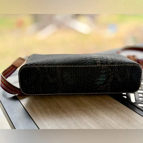 Consuela Downtown Rattler Snake Crossbody Bag Woven Strap + Charm NWOT - Picture 14 of 16